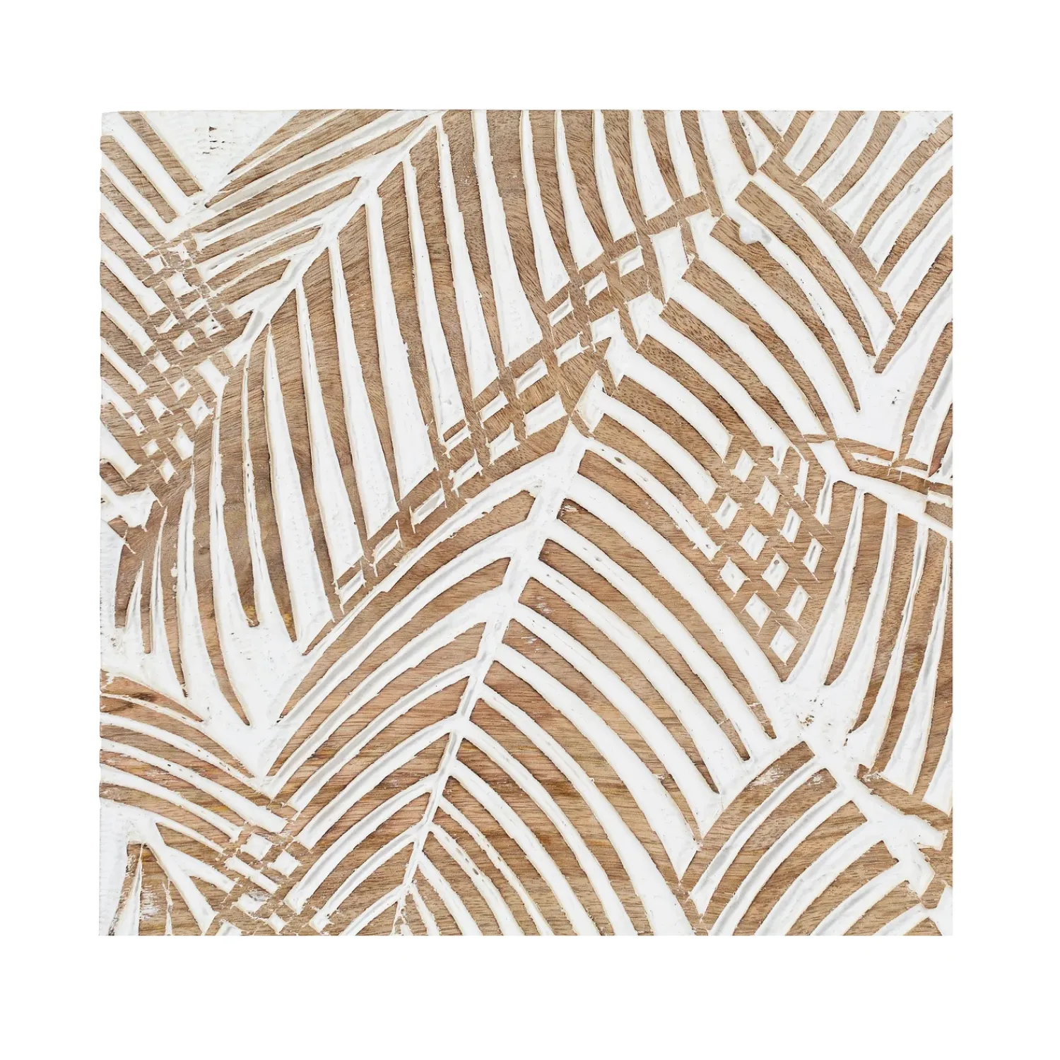 Plow & Hearth Wall Art>Three Panel White Washed Tropical Wall Art
