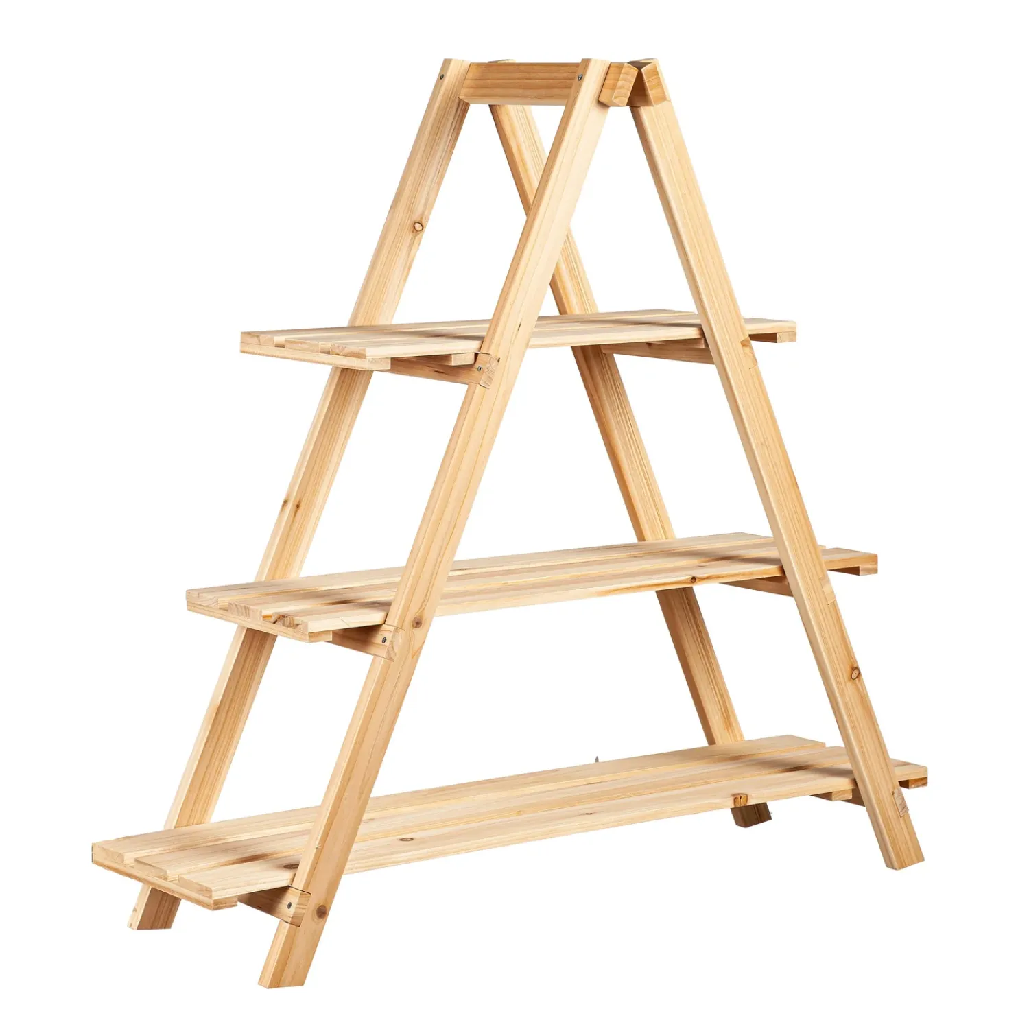 Plow & Hearth Planters & Plant Stands>Three-Tier Wooden Plant Stand