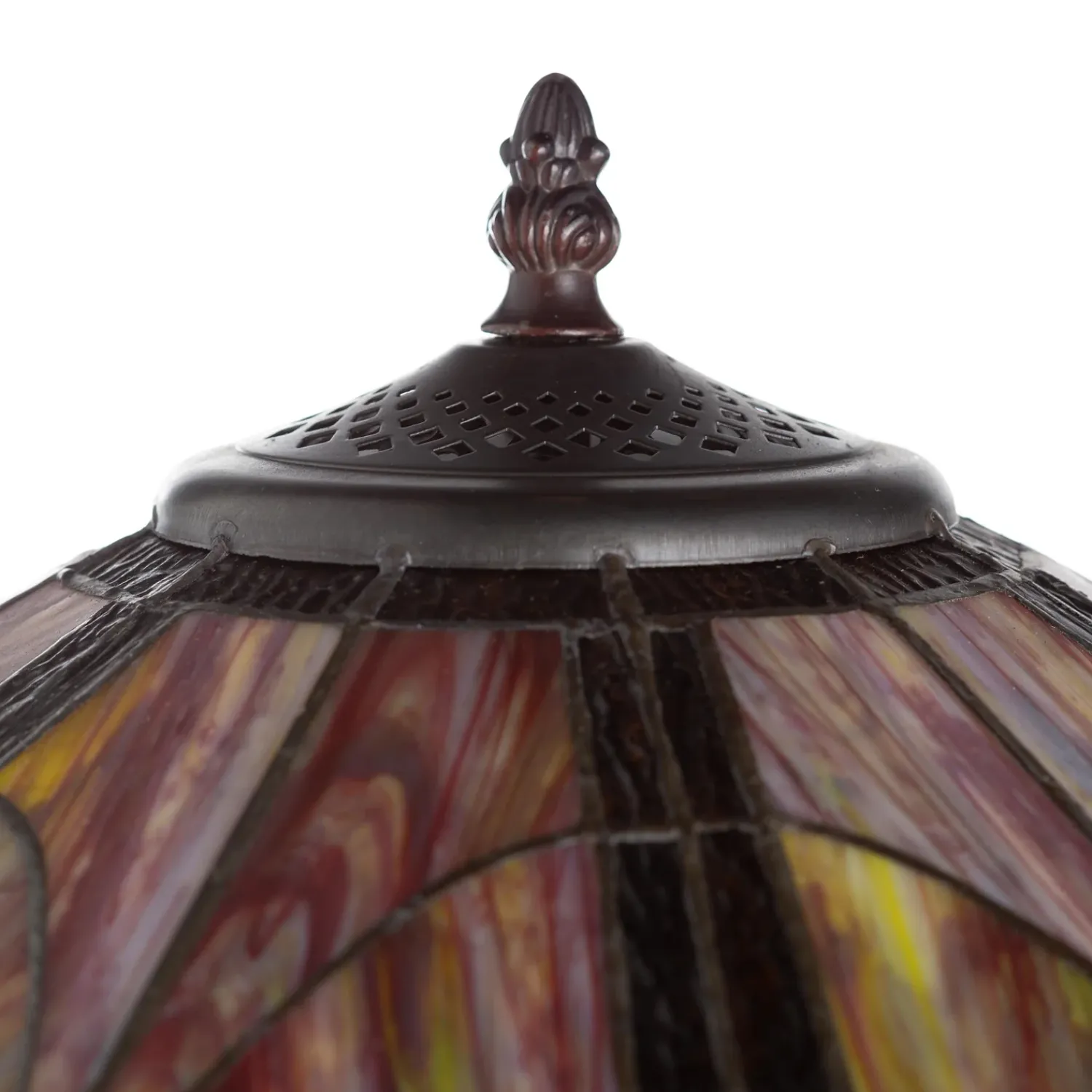 Plow & Hearth Lamps & Lighting>Tiffany Style Stained Glass Table Lamp