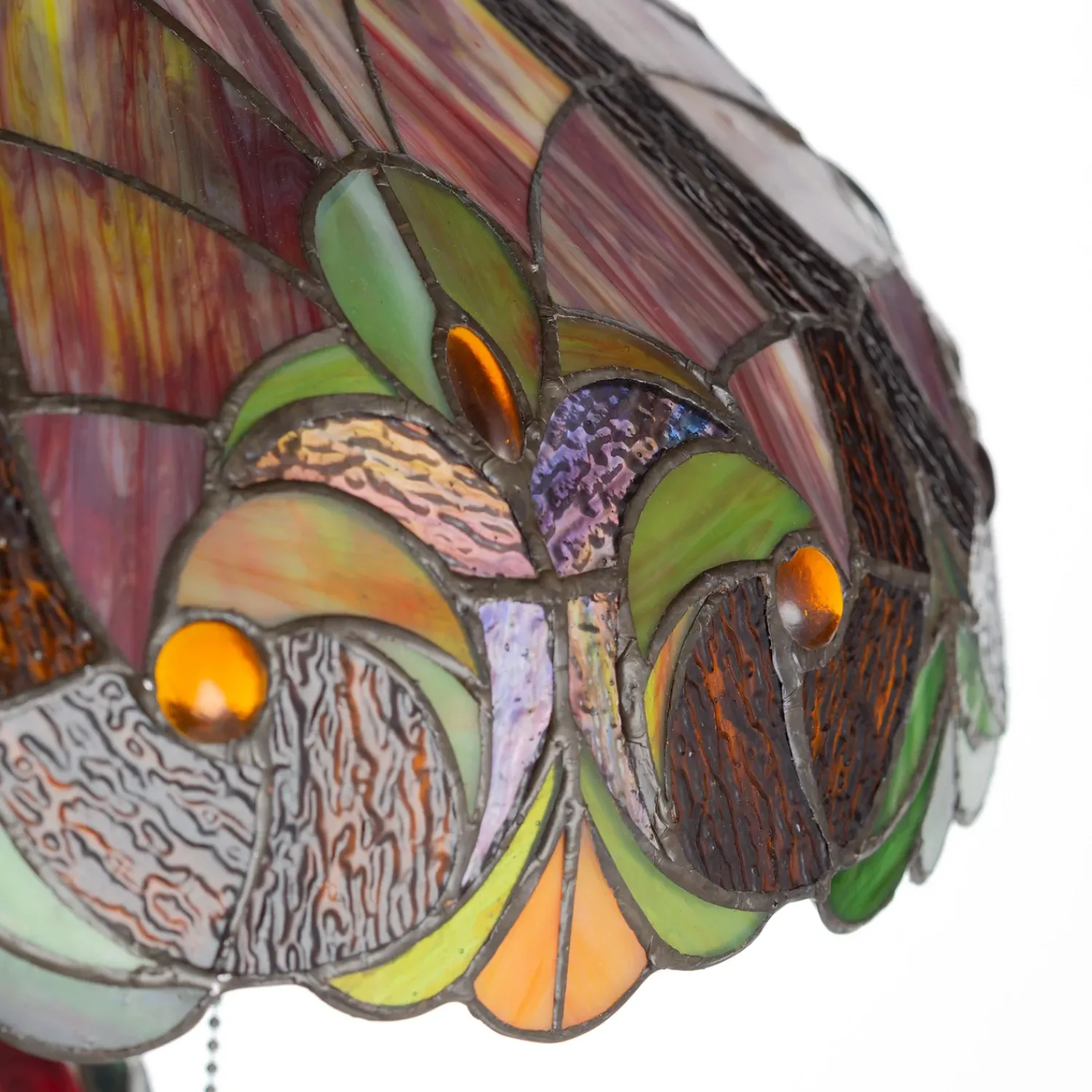 Plow & Hearth Lamps & Lighting>Tiffany Style Stained Glass Table Lamp