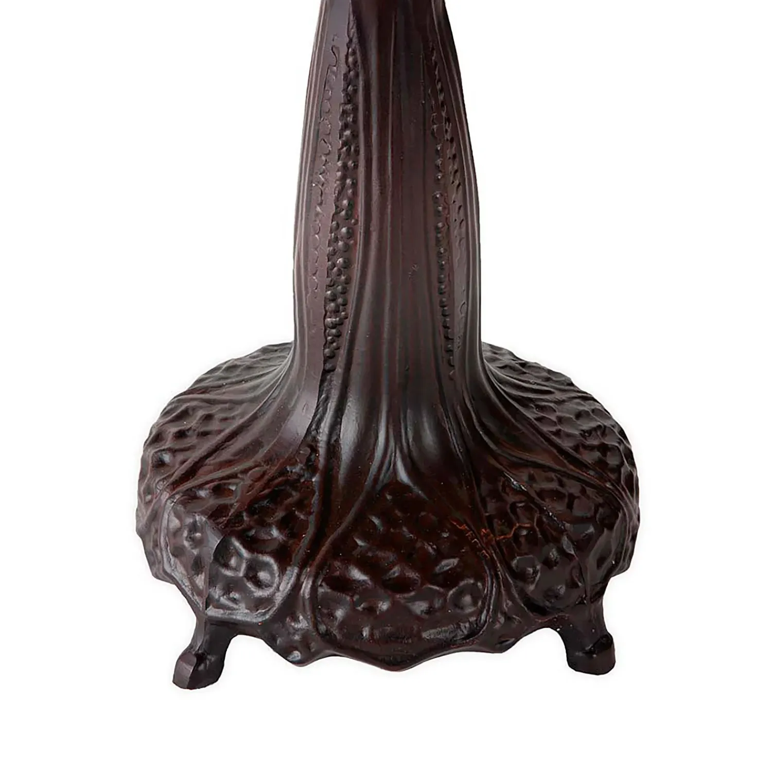 Plow & Hearth Lamps & Lighting>Tiffany-Inspired Fall Leaves Stained Glass Table Lamp