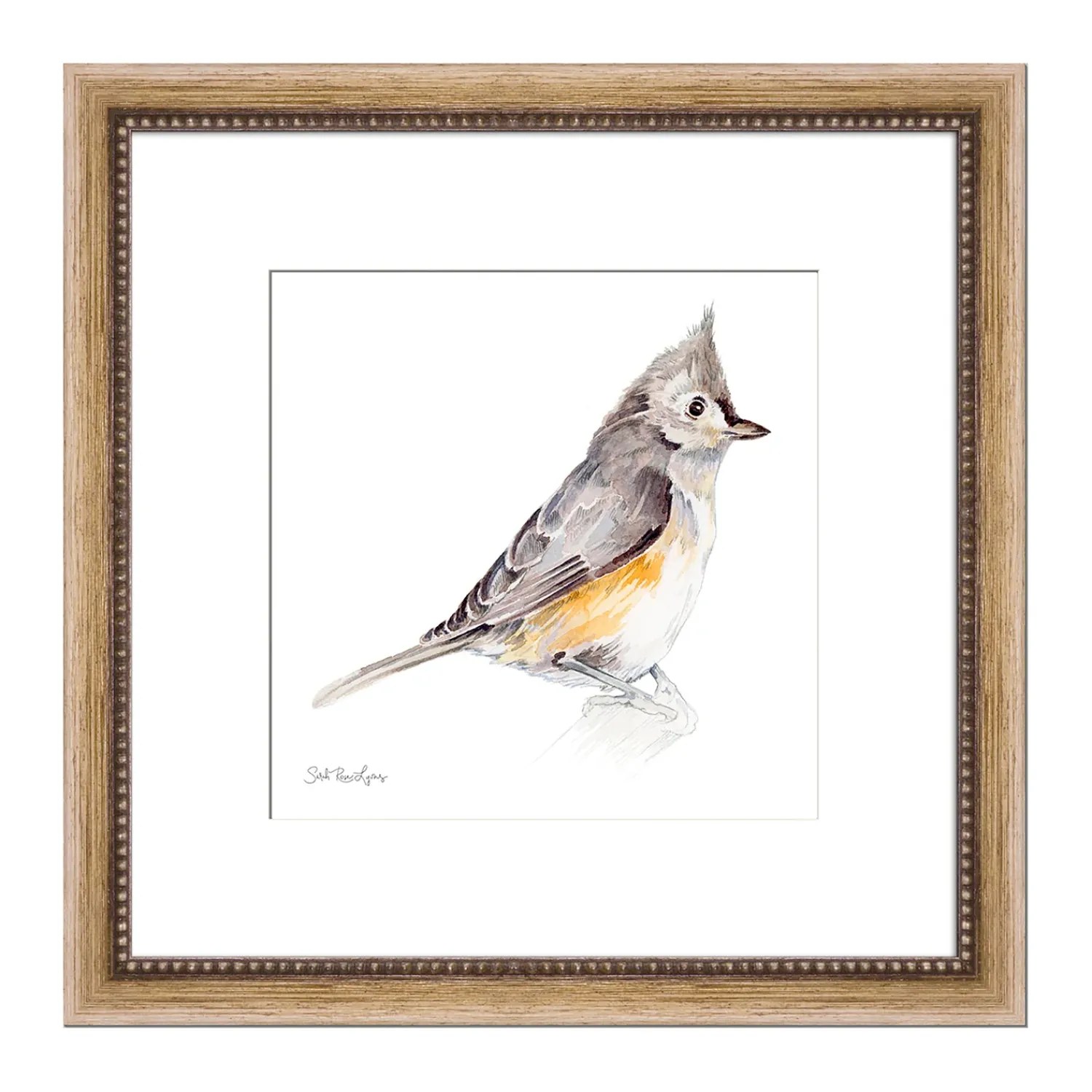 Plow & Hearth Wall Art>Titmouse Framed Wall Art Painting