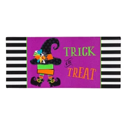 Plow & Hearth Interchangeable Mats>Trick Or Treat Witch Sassafras Switch Mat