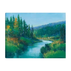 Plow & Hearth Wall Art>Trout Stream I Canvas Wall Art Painting