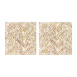 Plow & Hearth Wall Art>Two Panel White Washed Tropical Wall Art