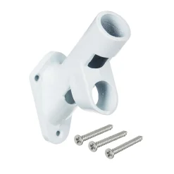 Plow & Hearth Flag Accessories>Two-Position Aluminum House Flag Bracket with White Finish