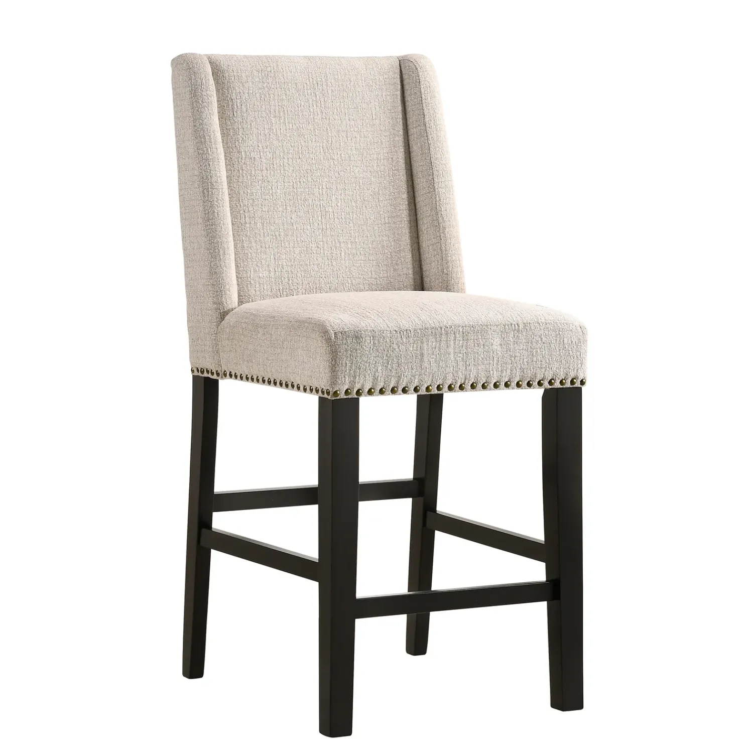 Plow & Hearth Chairs & Rockers|Rockers & Gliders>Upholstered Chair-Style 24" Counter Stools, Set of 2