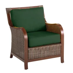 Plow & Hearth Chairs & Rockers|Rockers & Gliders>Urbanna Premium Wicker Chair with Luxury Cushions