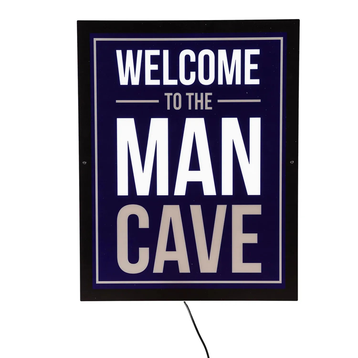 Plow & Hearth Wall Art>USA-Made Lighted Man Cave Wall Décor