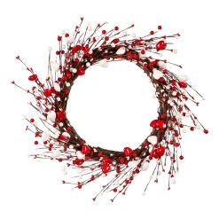 Plow & Hearth Wreaths>Valentine Heart Wreath, 20"H