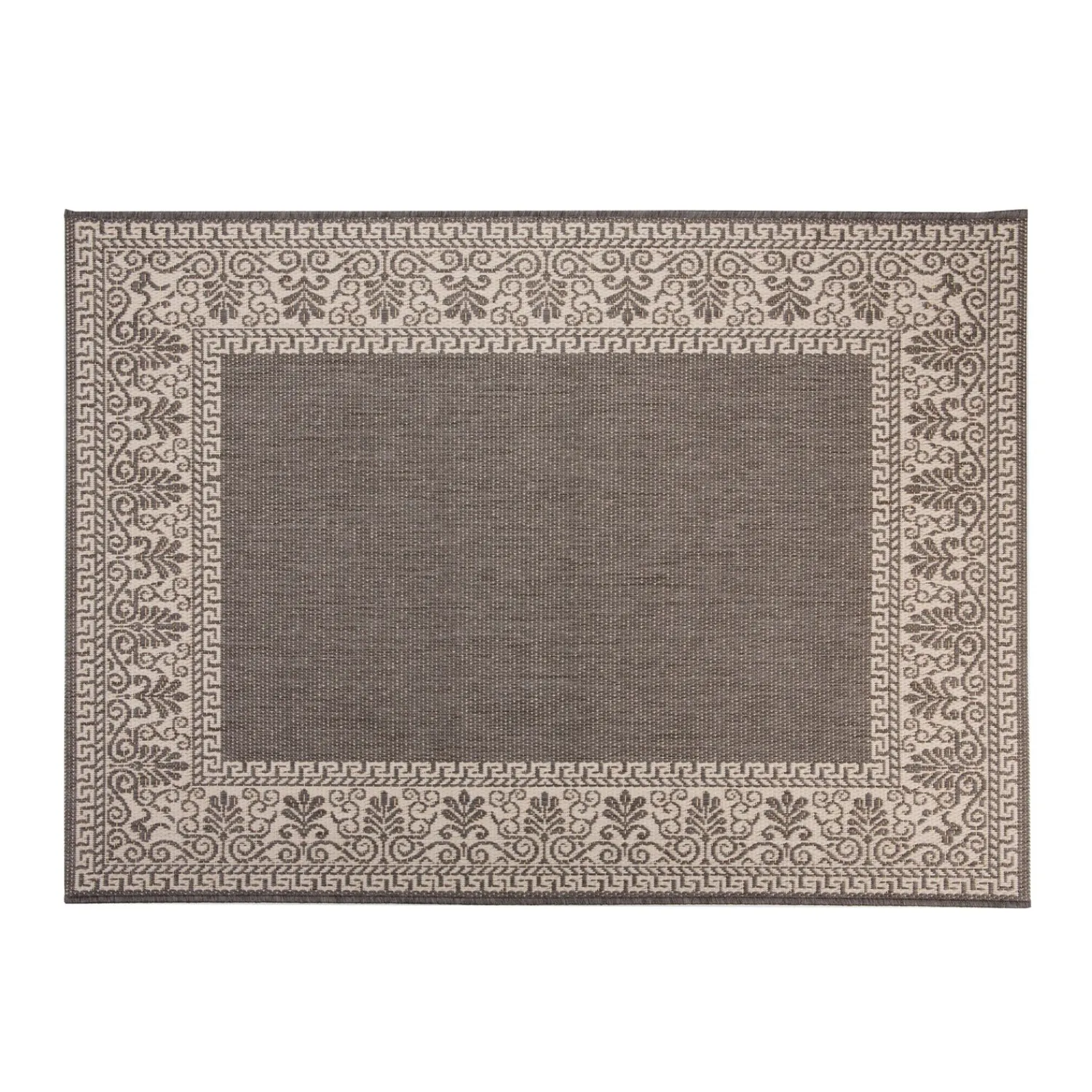 Plow & Hearth Area Rugs>Veranda Border Indoor/Outdoor Rug, 3'9"x 5'5"