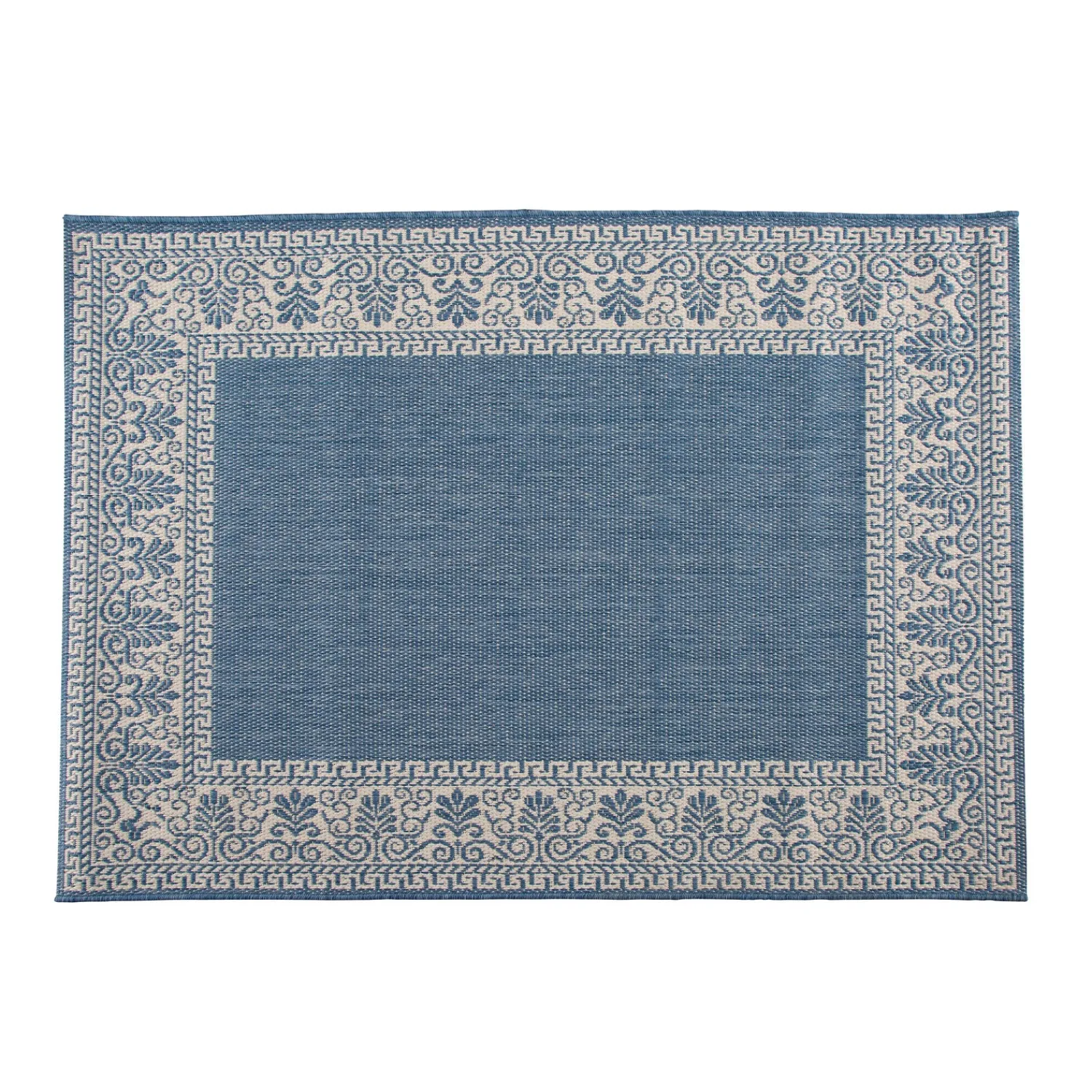 Plow & Hearth Area Rugs>Veranda Border Indoor/Outdoor Rug, 3'9"x 5'5"