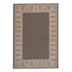 Plow & Hearth Area Rugs>Veranda Border Indoor/Outdoor Rug, 5'10"x 9'2"
