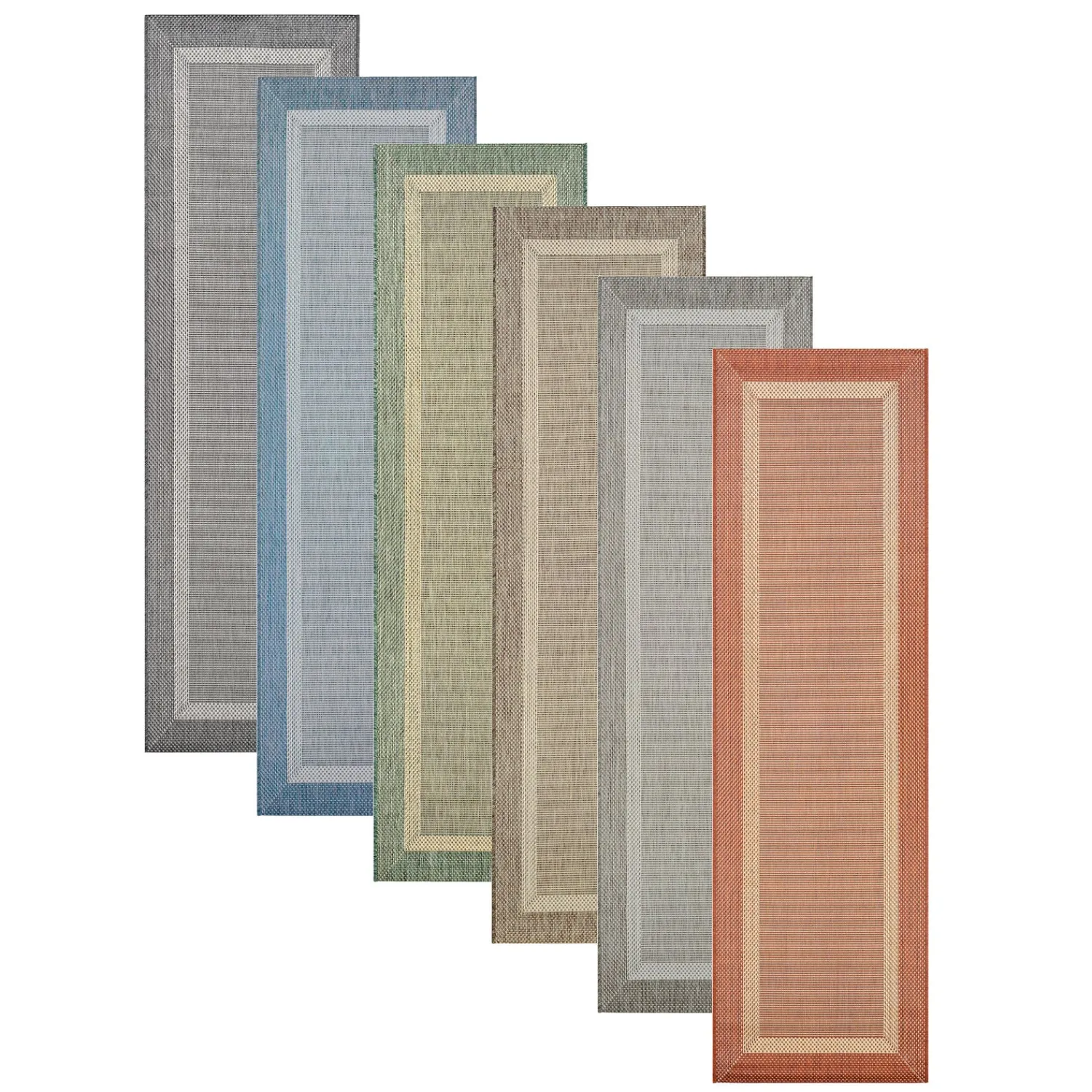 Plow & Hearth Area Rugs>Veranda Framework Indoor/Outdoor Polypropylene Rug, 2'3" x 11'9" Runner
