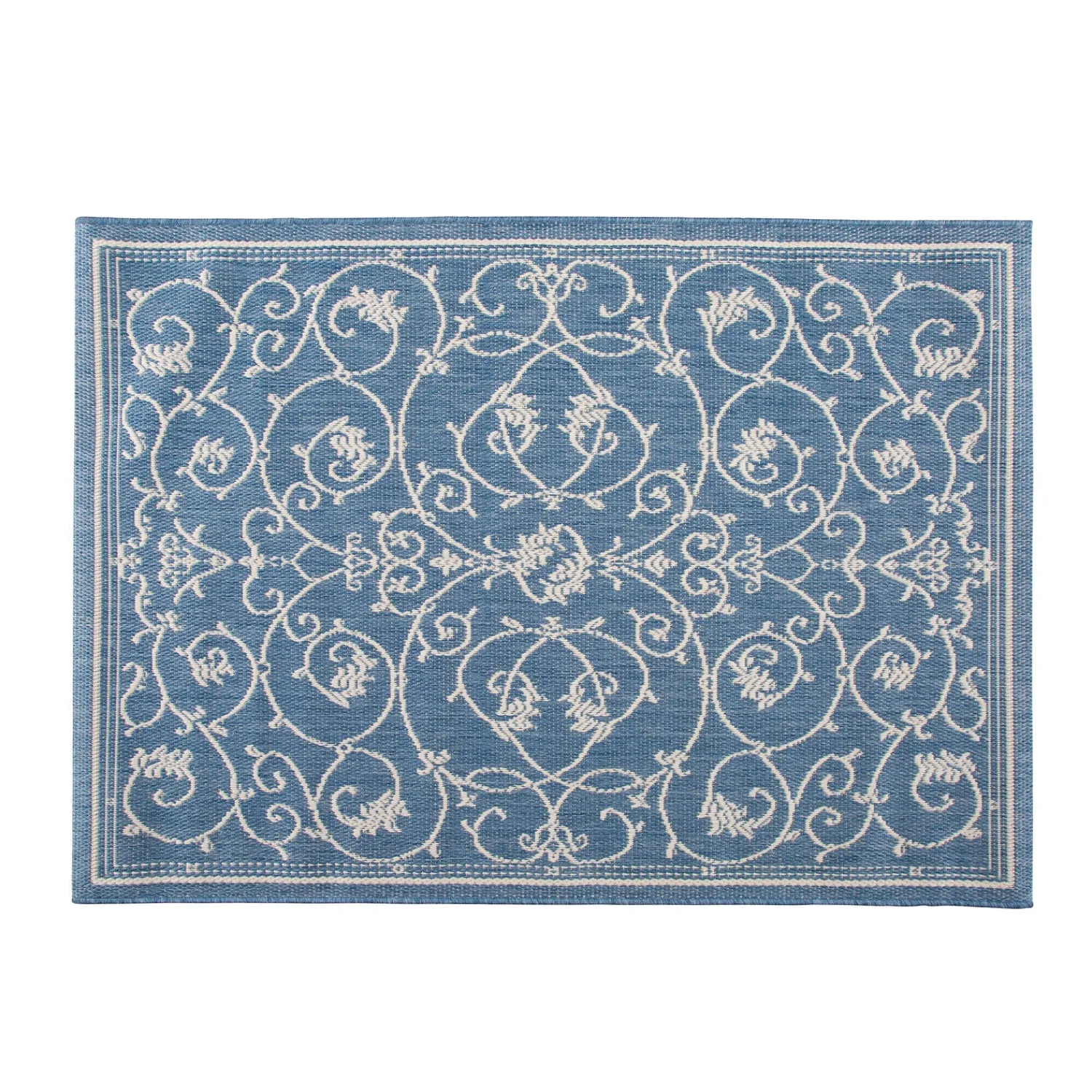Plow & Hearth Area Rugs>Veranda Scroll Indoor/Outdoor Rug, 3'9"x 5'5"