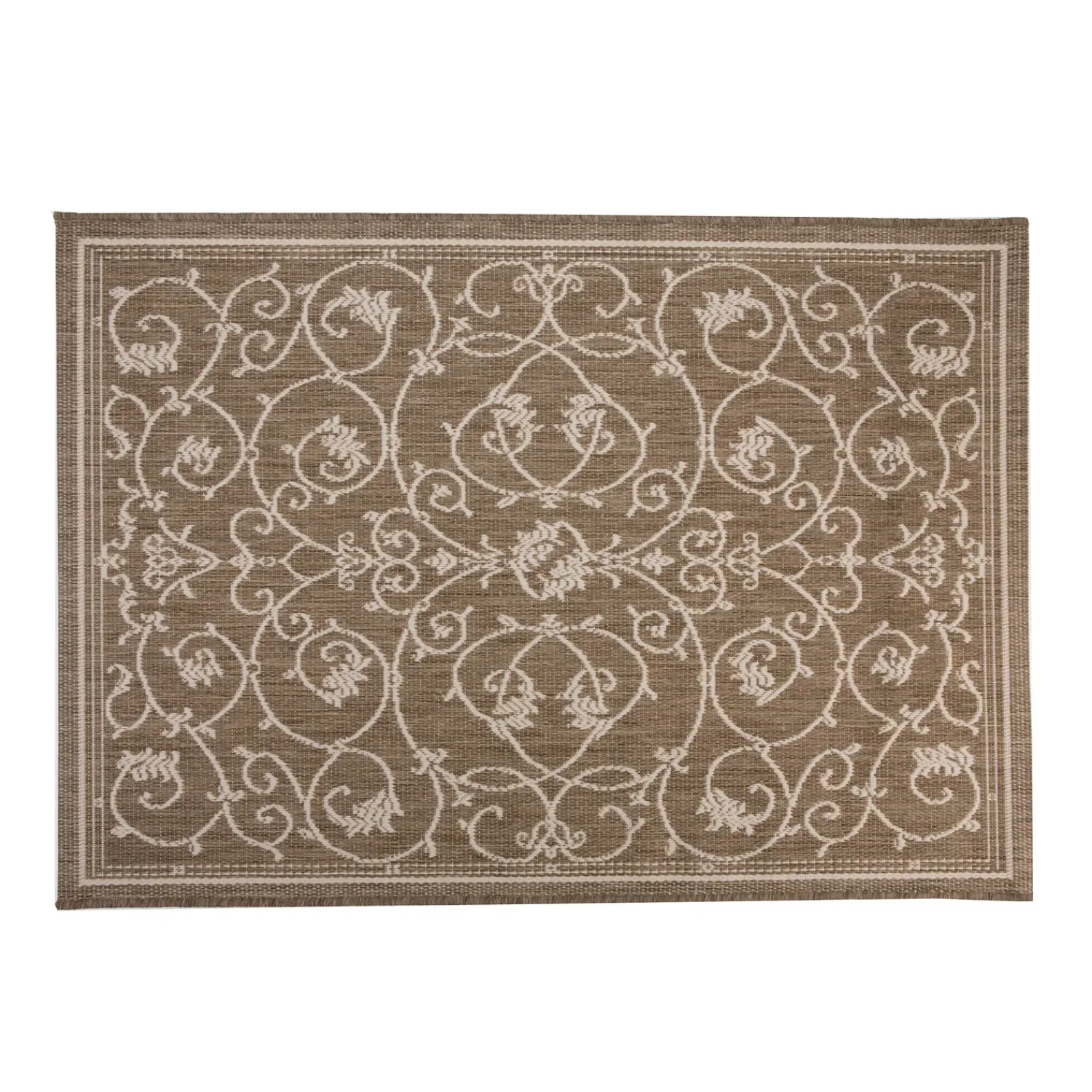 Plow & Hearth Area Rugs>Veranda Scroll Indoor/Outdoor Rug, 3'9"x 5'5"