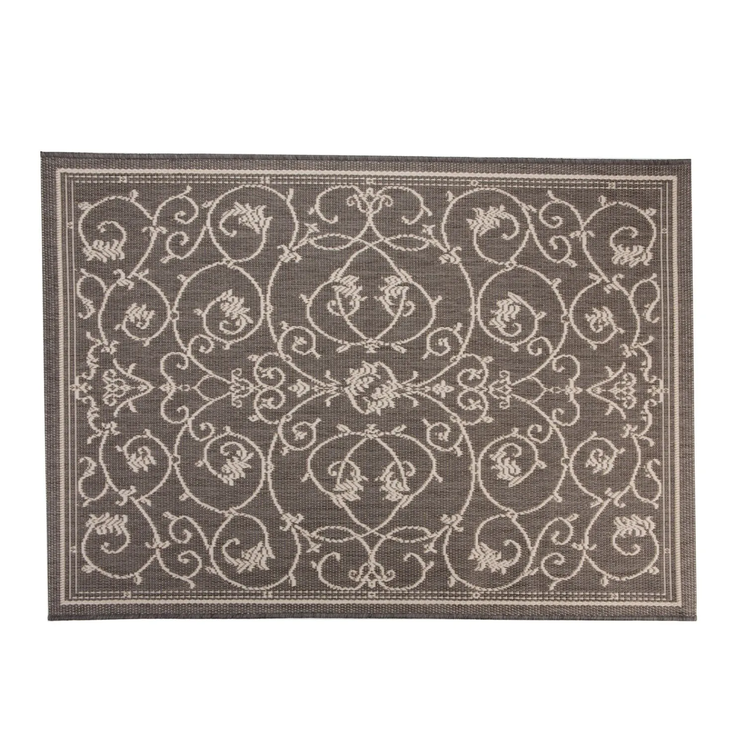 Plow & Hearth Area Rugs>Veranda Scroll Indoor/Outdoor Rug, 3'9"x 5'5"
