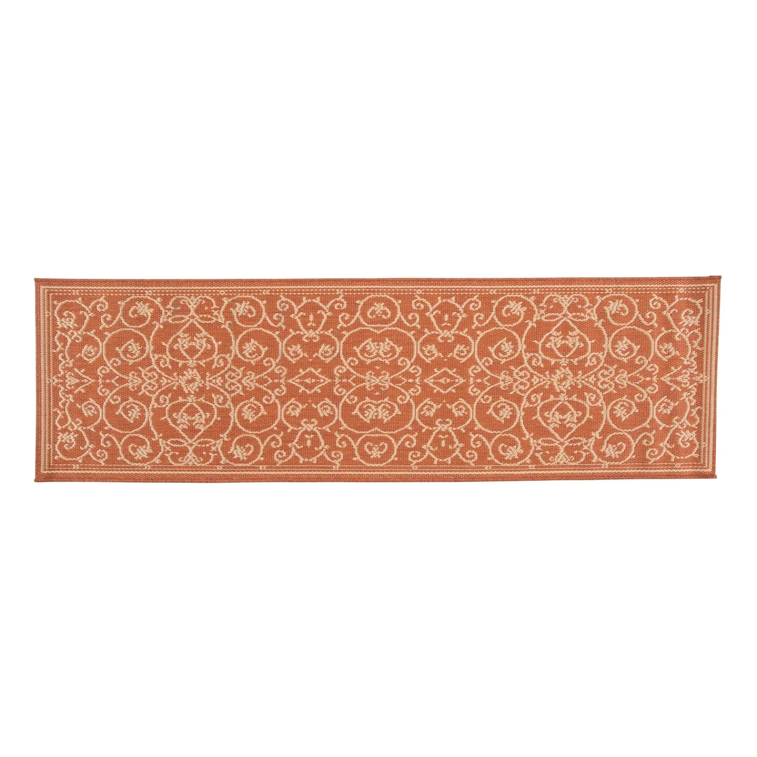 Plow & Hearth Area Rugs>Veranda Scroll Indoor/Outdoor Runner, 2'3"x 7'10"