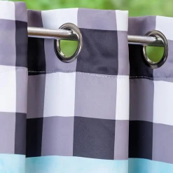 Plow & Hearth Outdoor Curtains>Vibrant Suede Outdoor Curtains, Set of 2