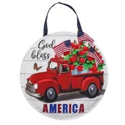 Plow & Hearth Fabric Door Hangers>Vintage Truck America Door Décor
