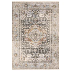 Plow & Hearth Area Rugs>Wakefield Tapestry Polyester Rug, 9'10" x 12'10" Gray