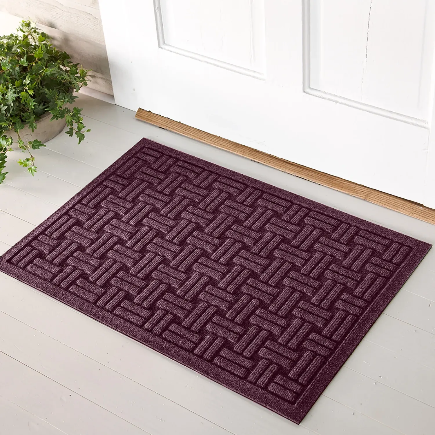 Plow & Hearth Waterhog Doormats>Waterhog Basket Weave Doormat, 2' x 3'