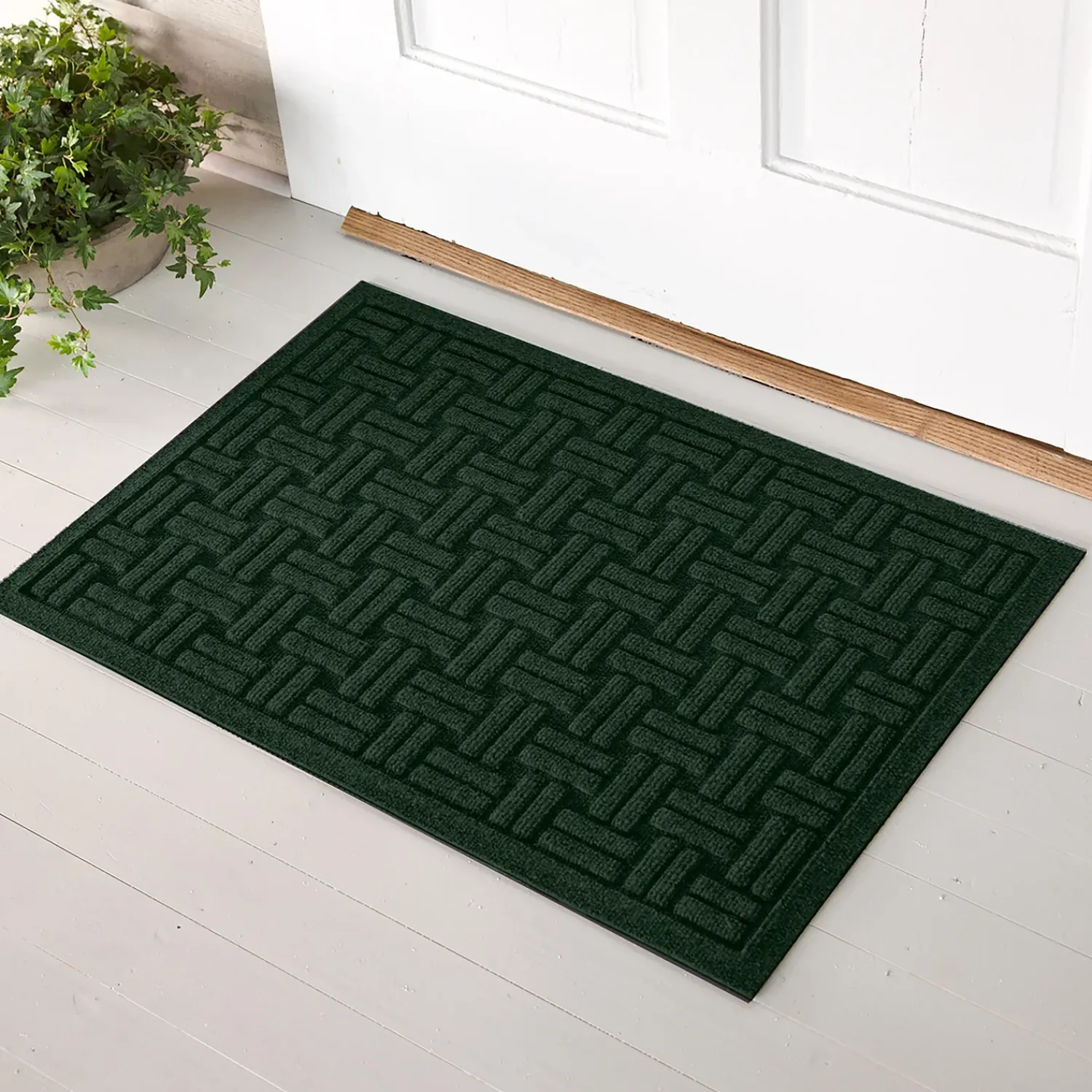 Plow & Hearth Waterhog Doormats>Waterhog Basket Weave Doormat, 2' x 3'