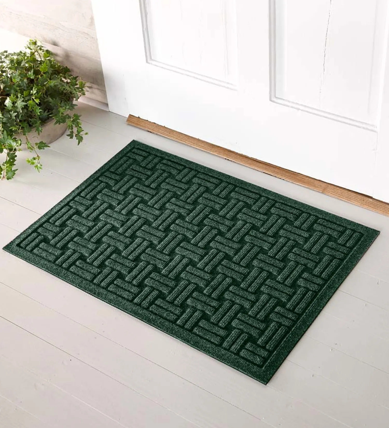 Plow & Hearth Waterhog Doormats>Waterhog Basket Weave Doormat, 3' x 5'