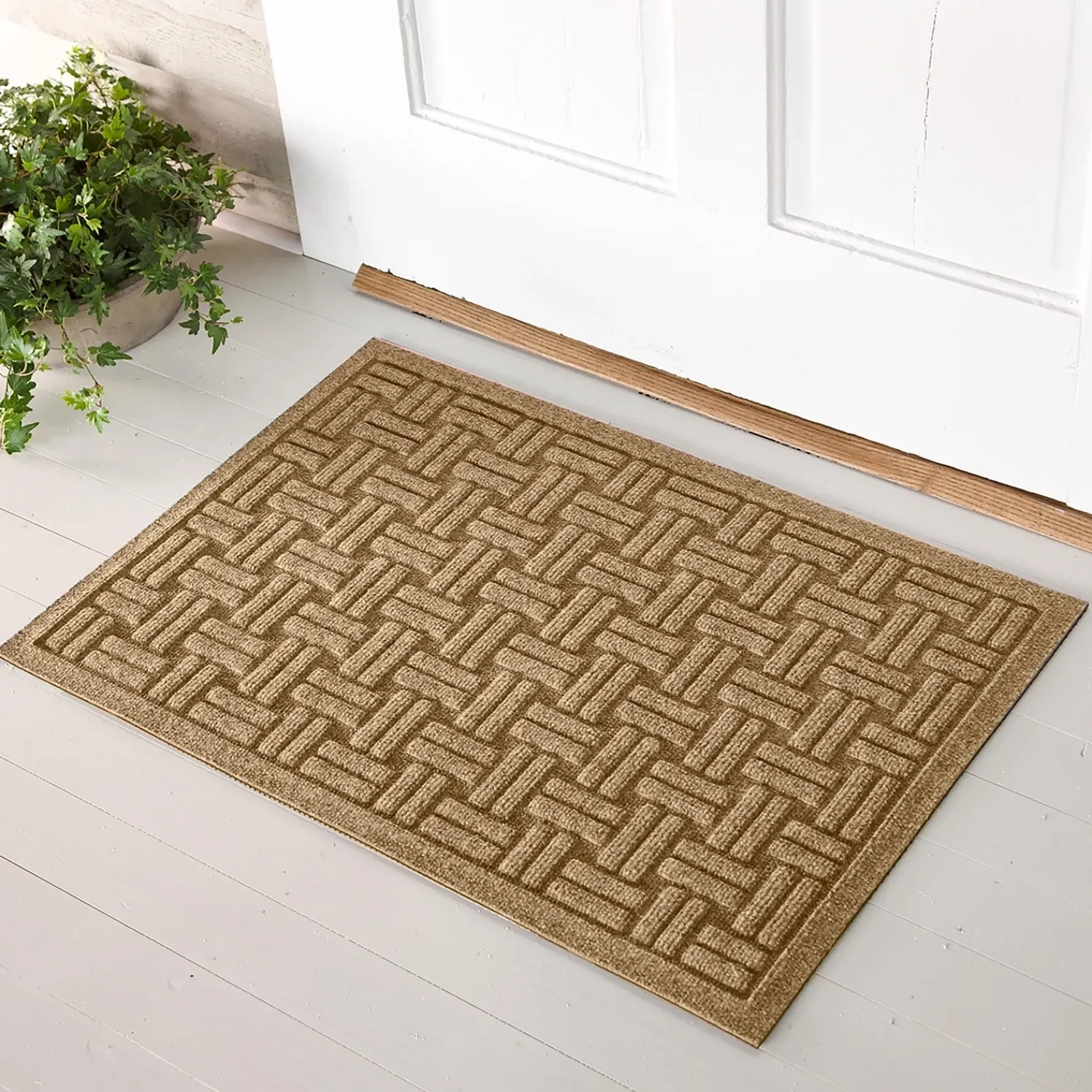 Plow & Hearth Waterhog Doormats>Waterhog Basket Weave Doormat, 20" x 30"