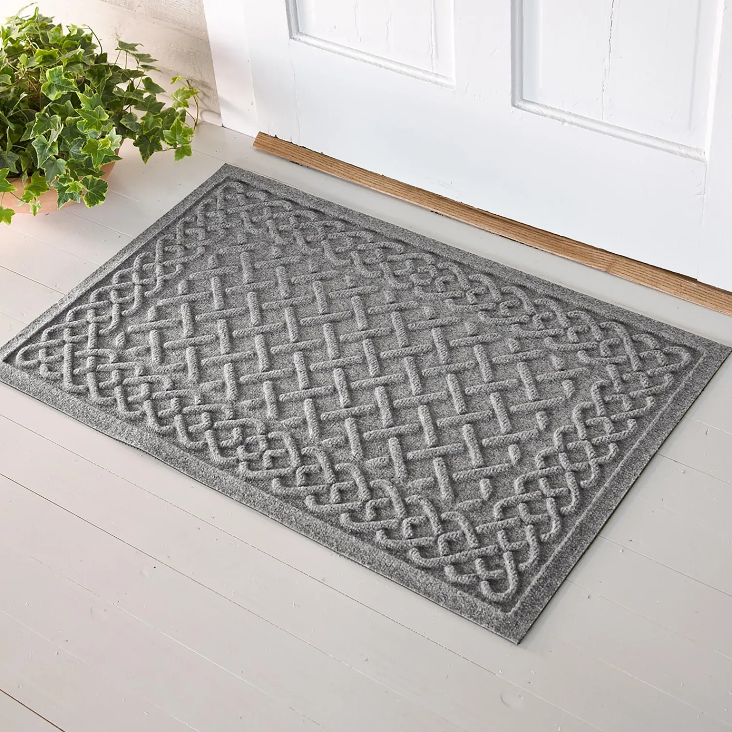 Plow & Hearth Waterhog Doormats>Waterhog Cable Weave Doormat, 3' x 5'
