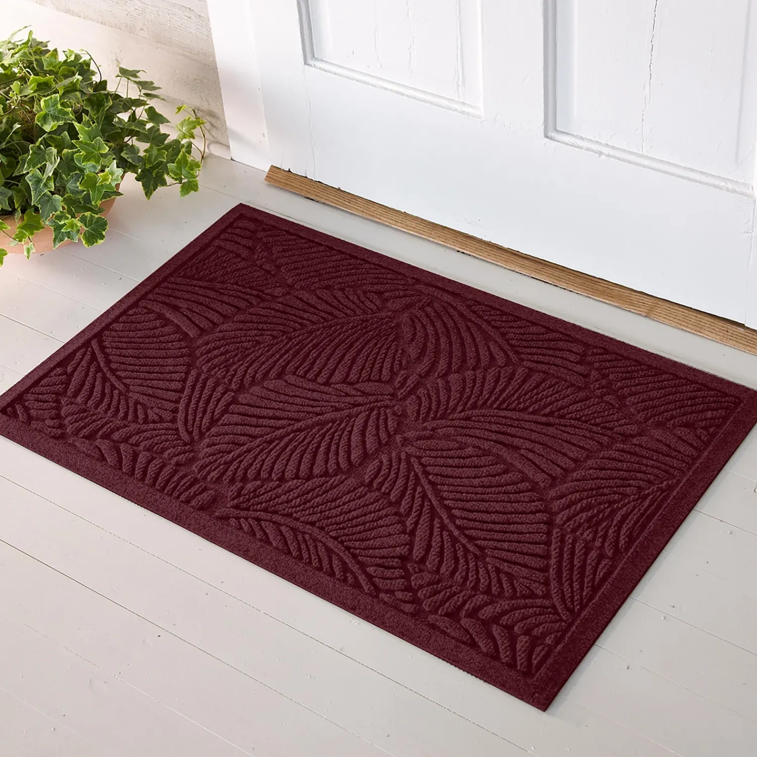 Plow & Hearth Waterhog Doormats>Waterhog Fern Doormat, 3' x 7'
