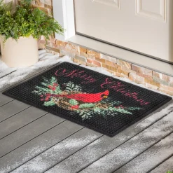 Plow & Hearth Waterhog Doormats>Waterhog Merry Christmas Cardinal Indoor/Outdoor Doormat, 2' x 3'