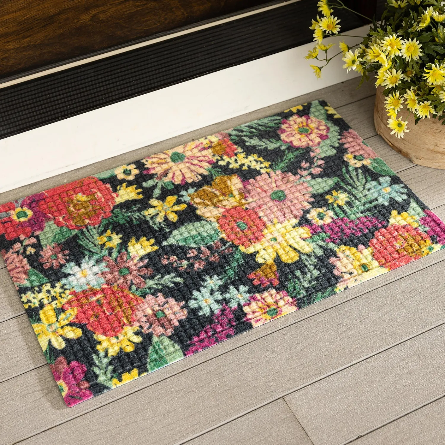 Plow & Hearth Waterhog Doormats>Waterhog Printed Doormat, Fresh Picked Pattern