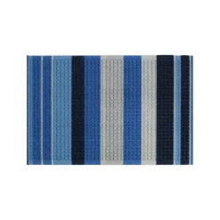 Plow & Hearth Waterhog Doormats>Waterhog Printed Doormat, Striped Pattern Blue