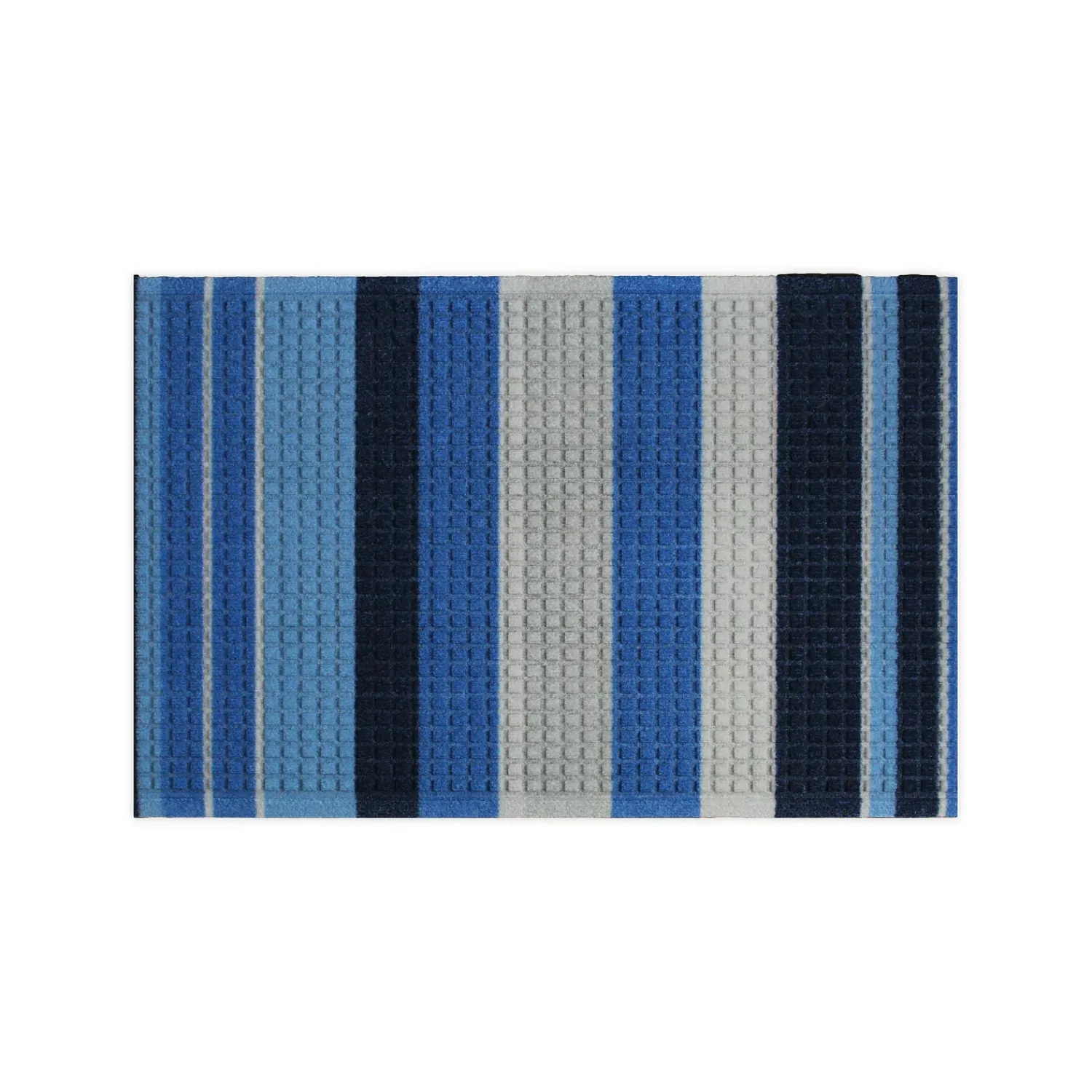 Plow & Hearth Waterhog Doormats>Waterhog Printed Doormat, Striped Pattern Blue