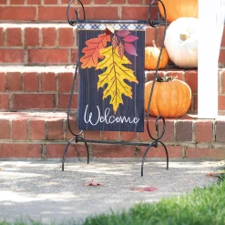 Plow & Hearth Garden Flags>Welcome Autumn Linen Garden Flag