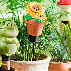 Plow & Hearth Eco-Friendly Pest Control>Whimsical Ceramic Fruit Fly/Gnat Trap with Watering Globe
