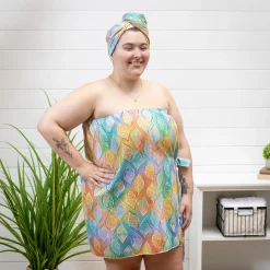 Plow & Hearth Bath Accessories>Whimsy Nature Quick Dry Body Wrap