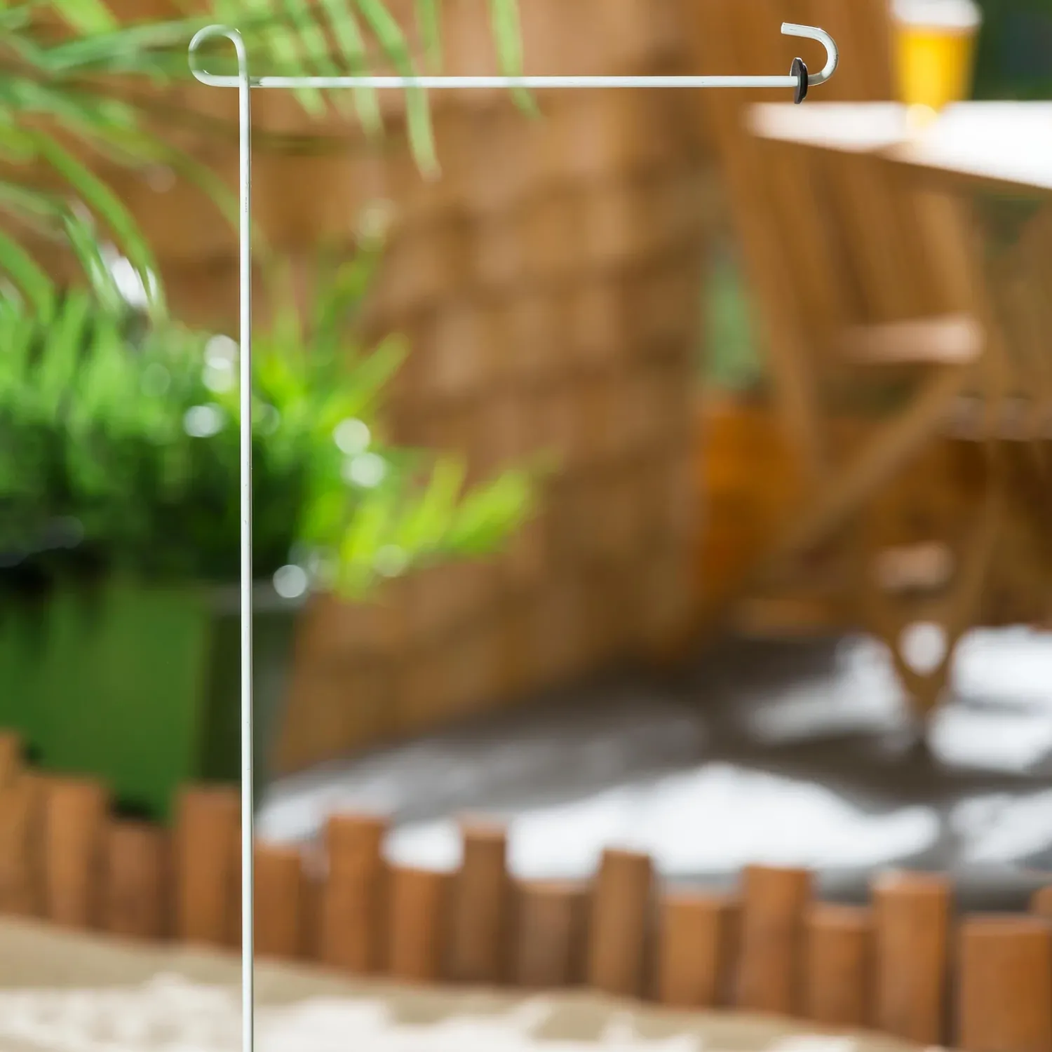 Plow & Hearth Flag Accessories>White Garden Flag Stand
