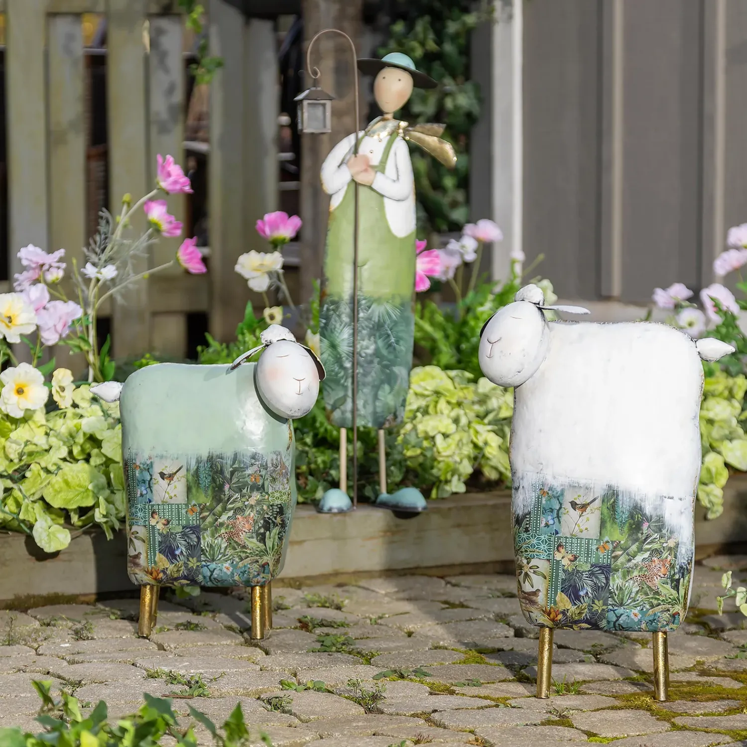 Plow & Hearth Garden Statues>White Metal Sheep Statue