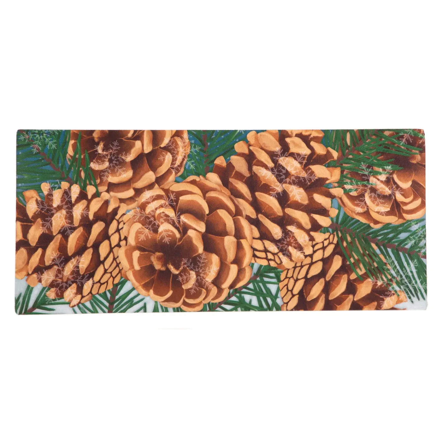 Plow & Hearth Interchangeable Mats>Winter Pine Cone Sassafras Switch Mat