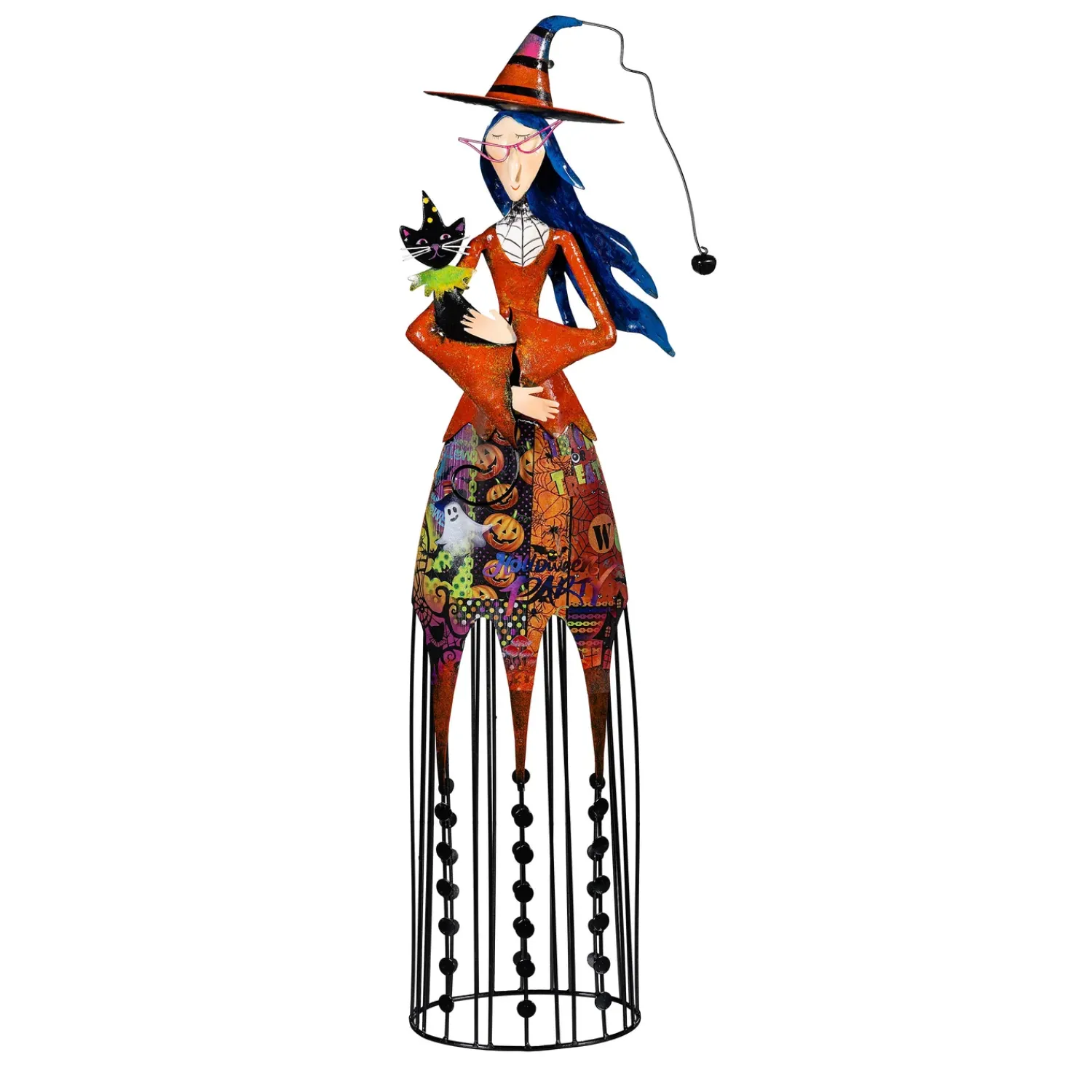 Plow & Hearth Garden Statues>Witch Metal Statue, 30.5"H