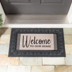 Plow & Hearth Interchangeable Mats>Wood Grain Welcome Sassafras Switch Mat