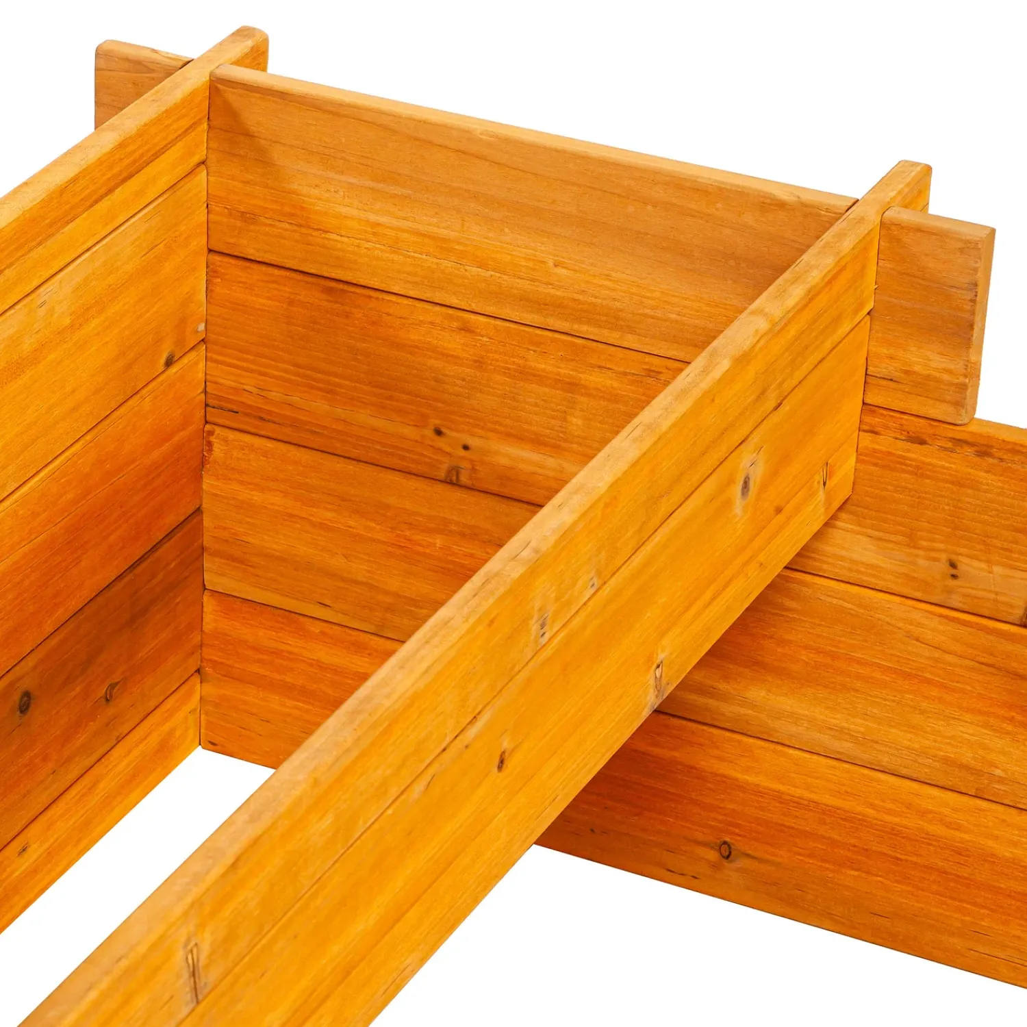 Plow & Hearth Planters & Plant Stands>Wooden Three-Tier Self-Contained Raised Bed Garden Planter