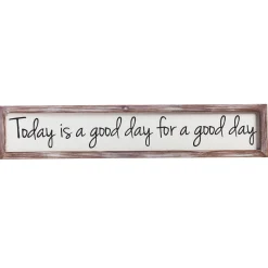 Plow & Hearth Wall Art>Wooden Wall Art, Today is a Good Day, 6x30