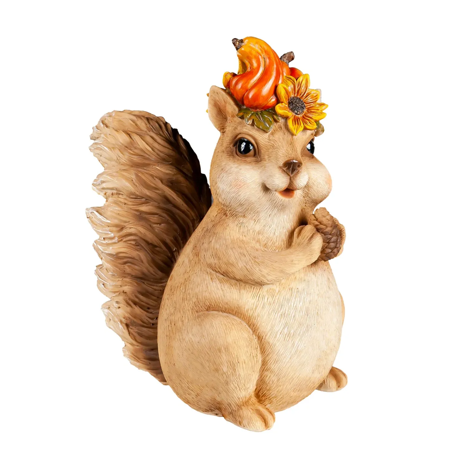 Plow & Hearth Garden Statues>Woodland Creatures with Floral Crown Statuary, Set of 2