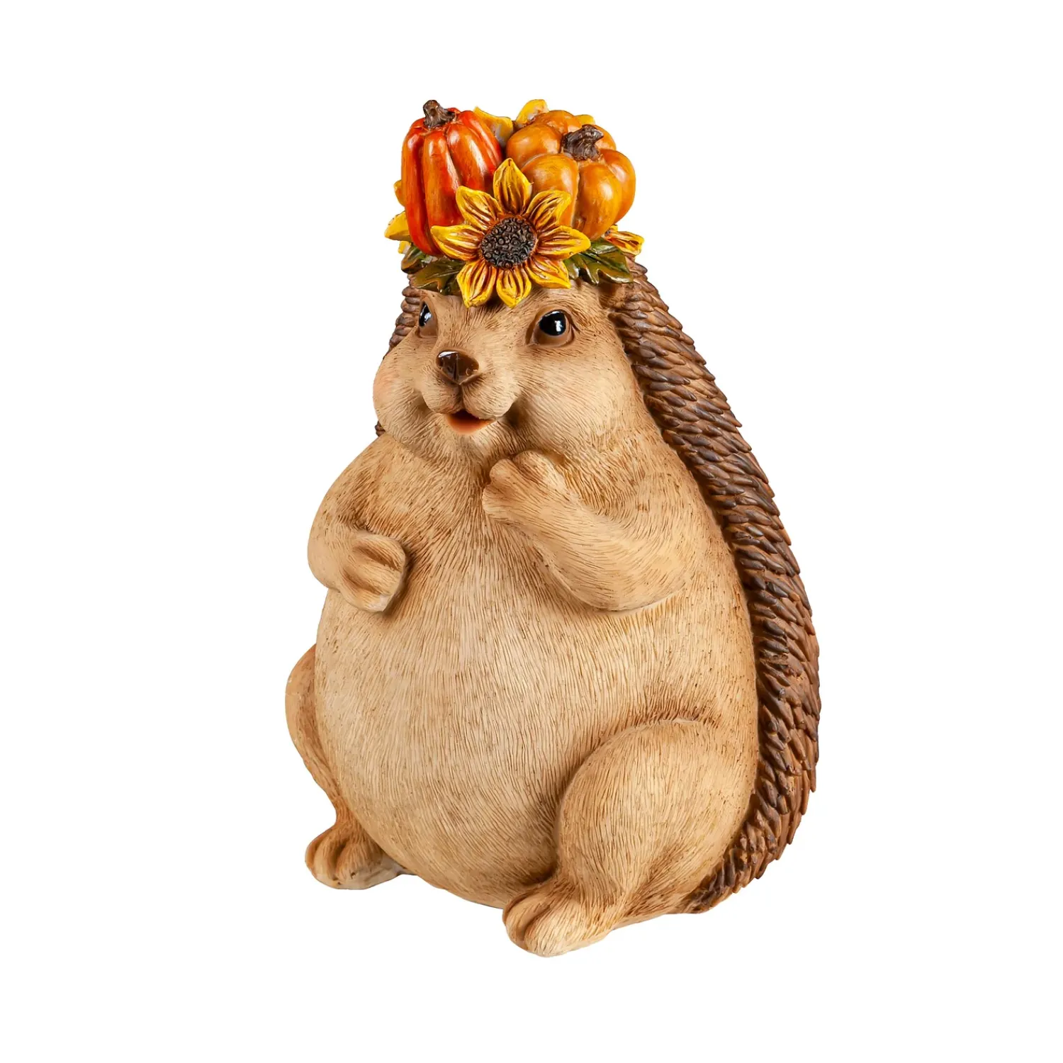 Plow & Hearth Garden Statues>Woodland Creatures with Floral Crown Statuary, Set of 2