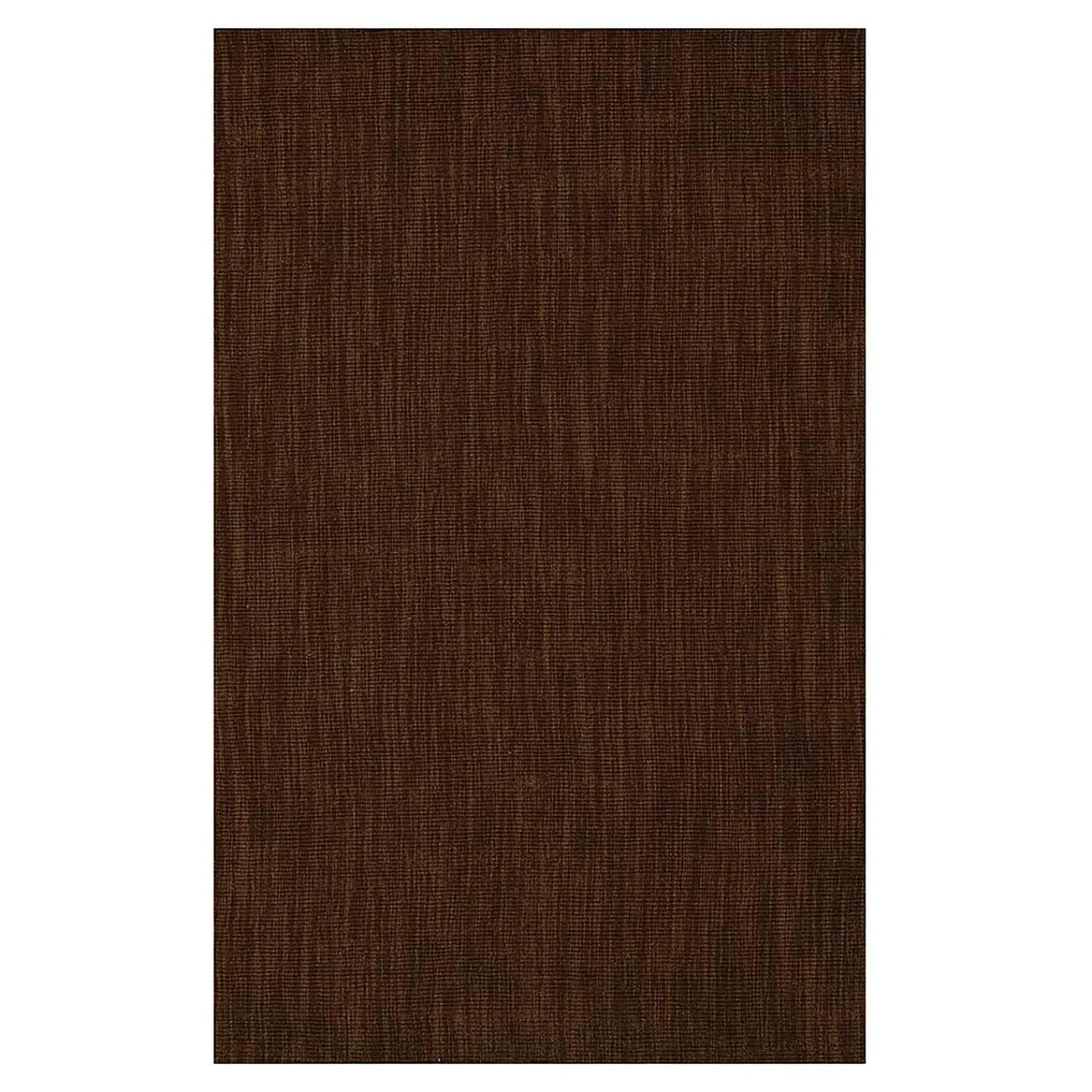 Plow & Hearth Hearth Rugs|Hearth Rugs>Wool Blend Dalton Rug, 2' x 3'6" Chocolate