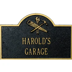 Plow & Hearth Address Signs & Wall Plaques>Workshop Arch Personalized Plaque