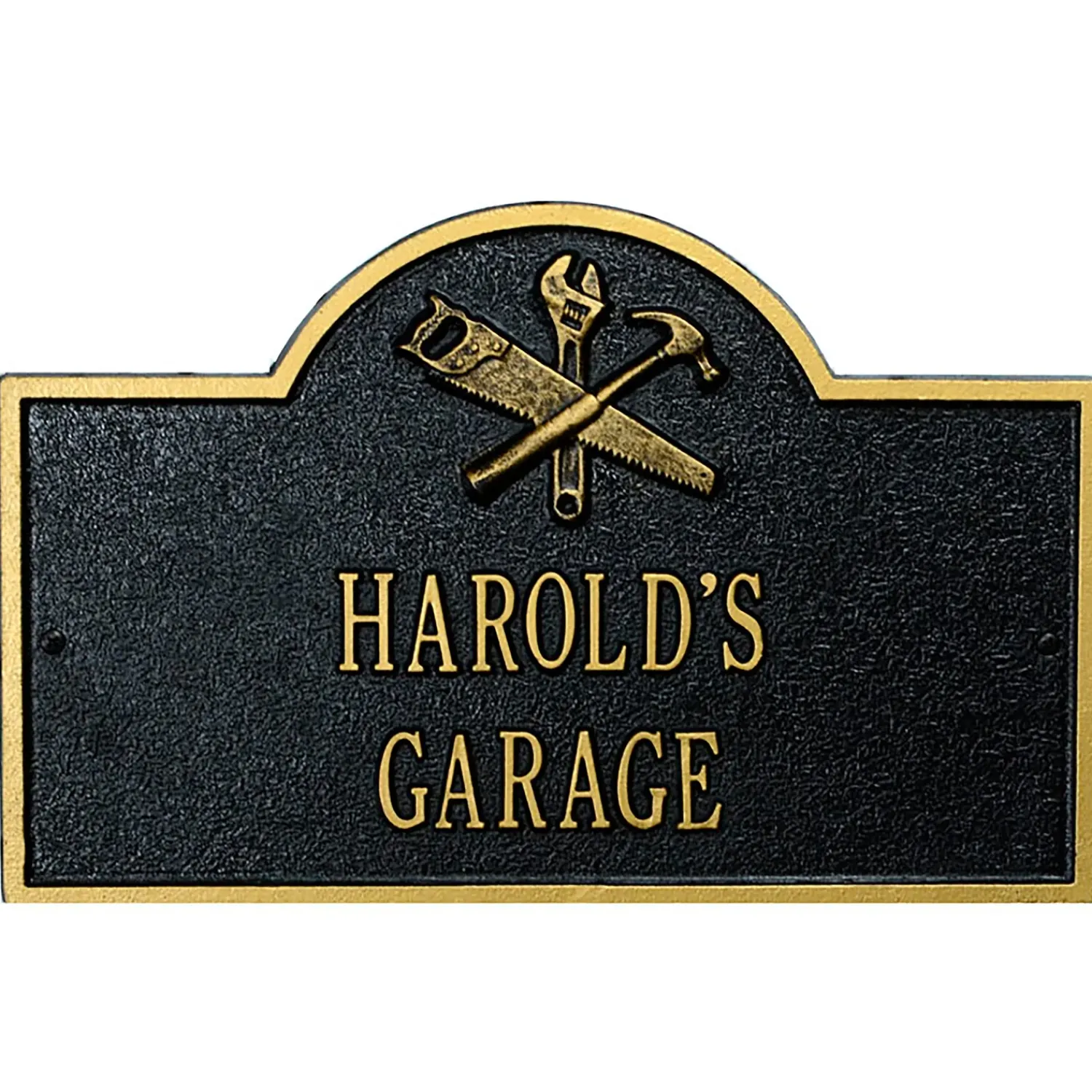 Plow & Hearth Address Signs & Wall Plaques>Workshop Arch Personalized Plaque